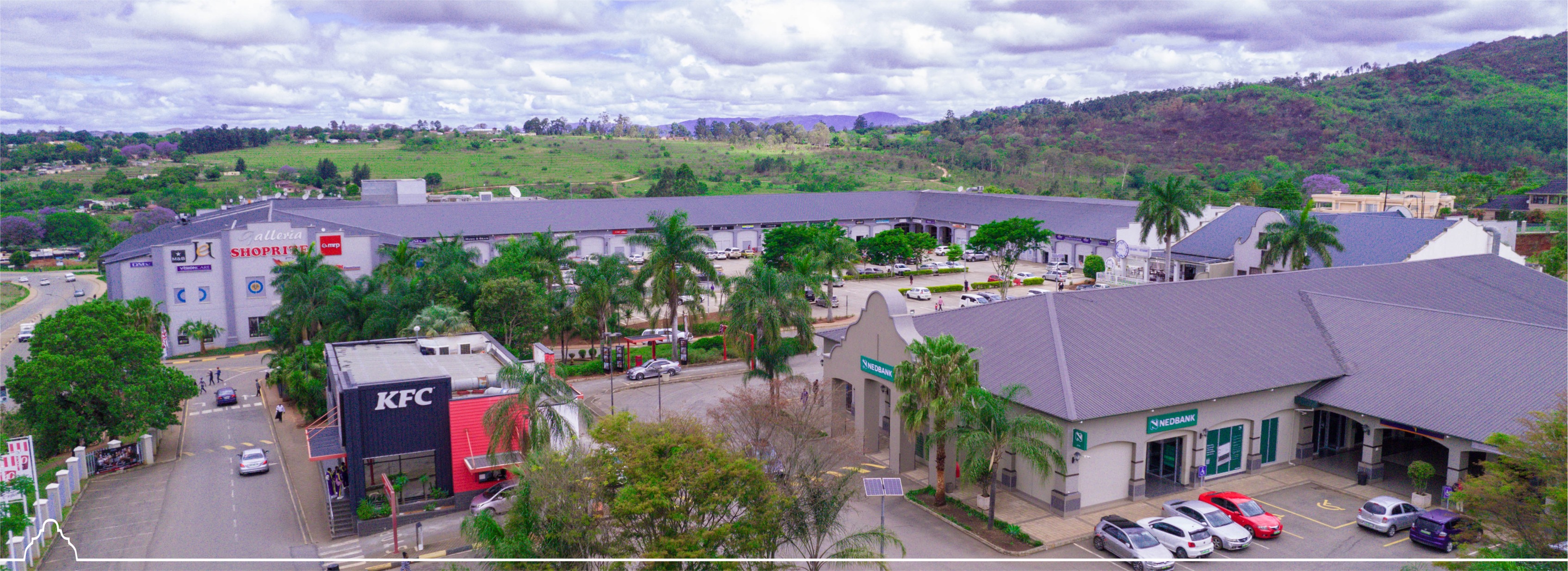 The Gables with a mountain backdrop